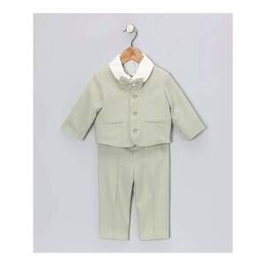 NEW SWEET KIDS boy's baby eaton suit set in green
